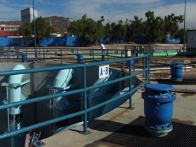 Waste water pumping station La Caldera with 42" piping (DN1050)
