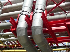 GRP piping at the CHP plant in Chemnitz