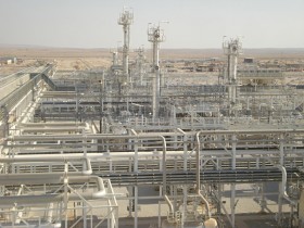 Natural gas processing facility in the Middle East