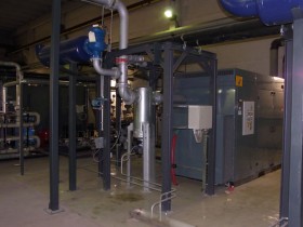 Chemnitz CHP plant compressor piping
