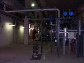 Chemnitz CHP plant compressor piping